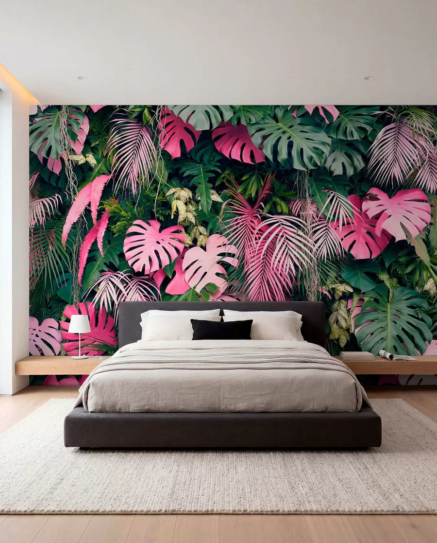 murales de pared Selva rosa u79682