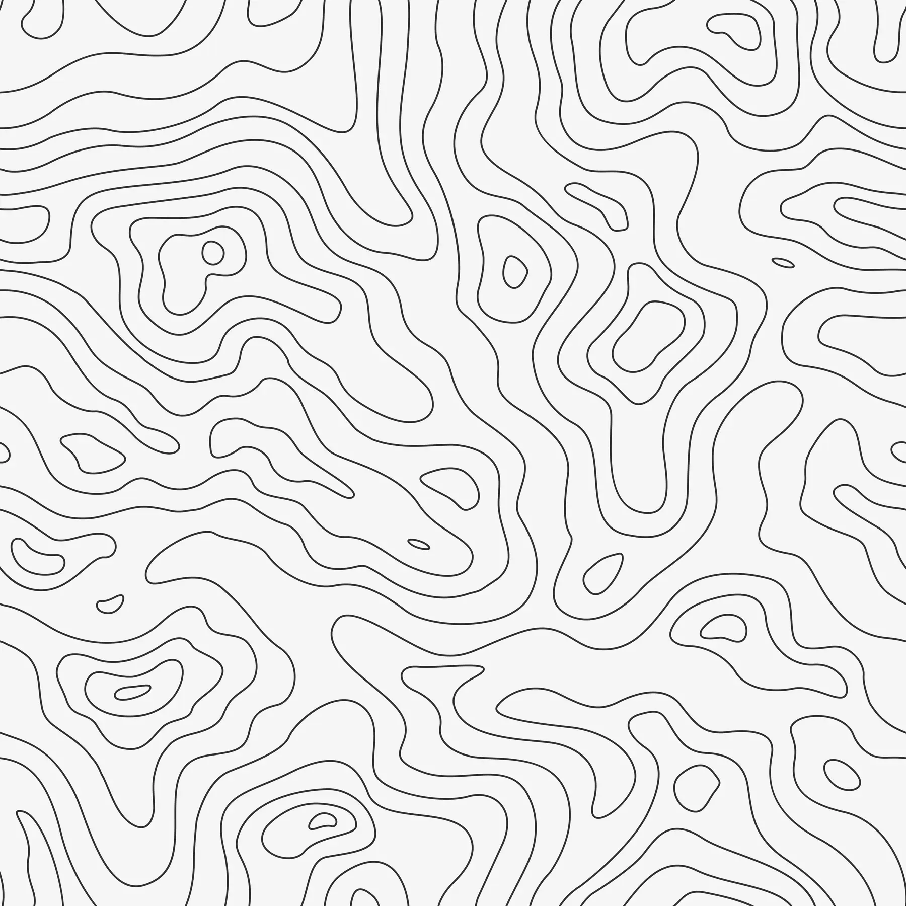 murales de pared mapa topográfico u70650