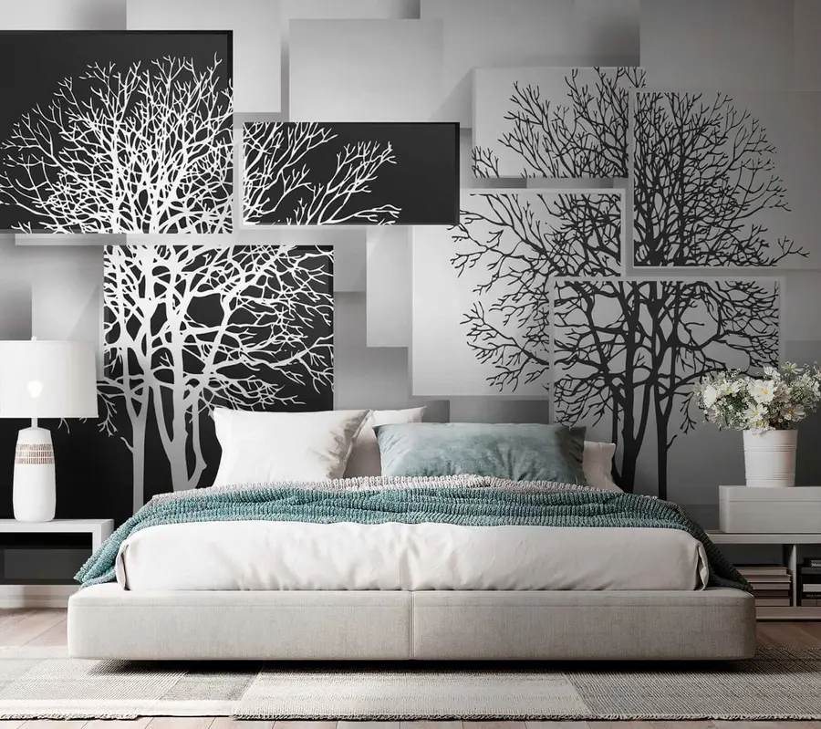 murales de pared árbol yin yan u09369