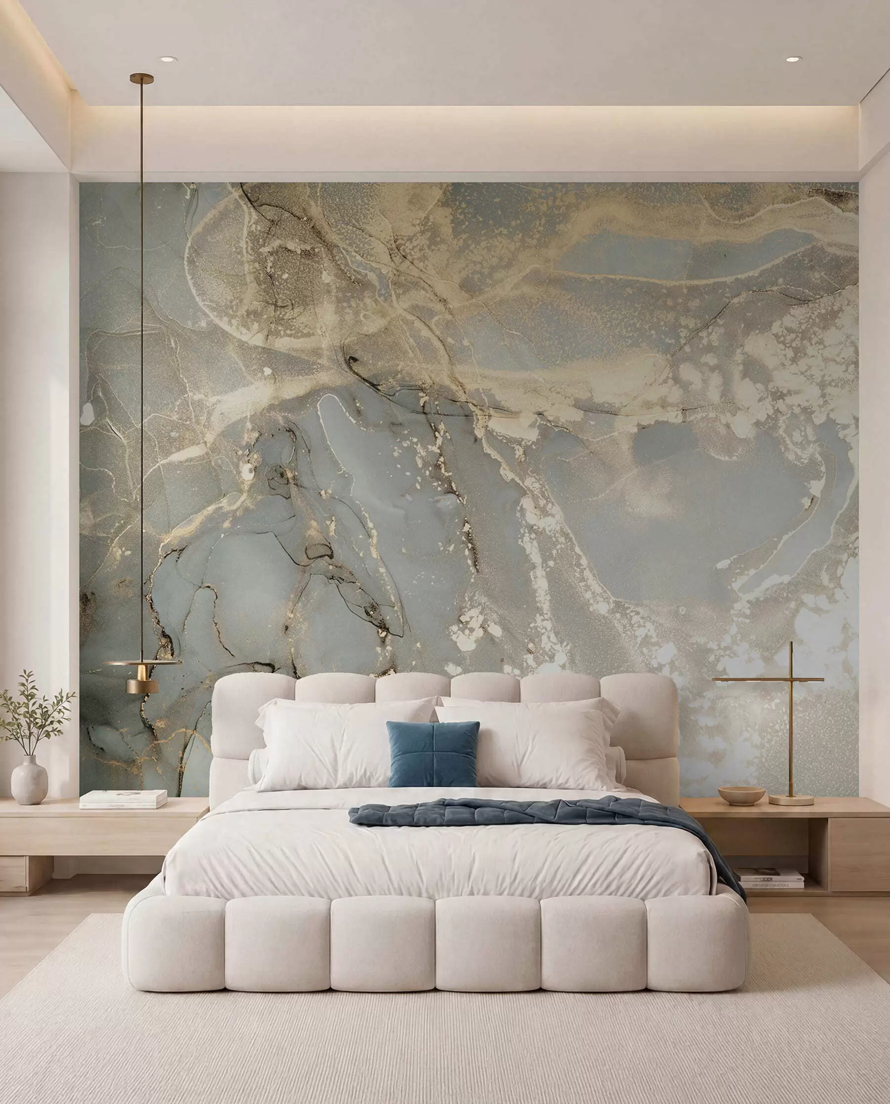 murales de pared Mármol gris y amarillo u17492
