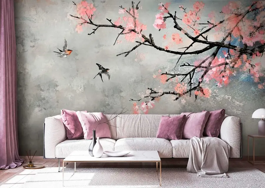 murales de pared Rama floreciente u21853
