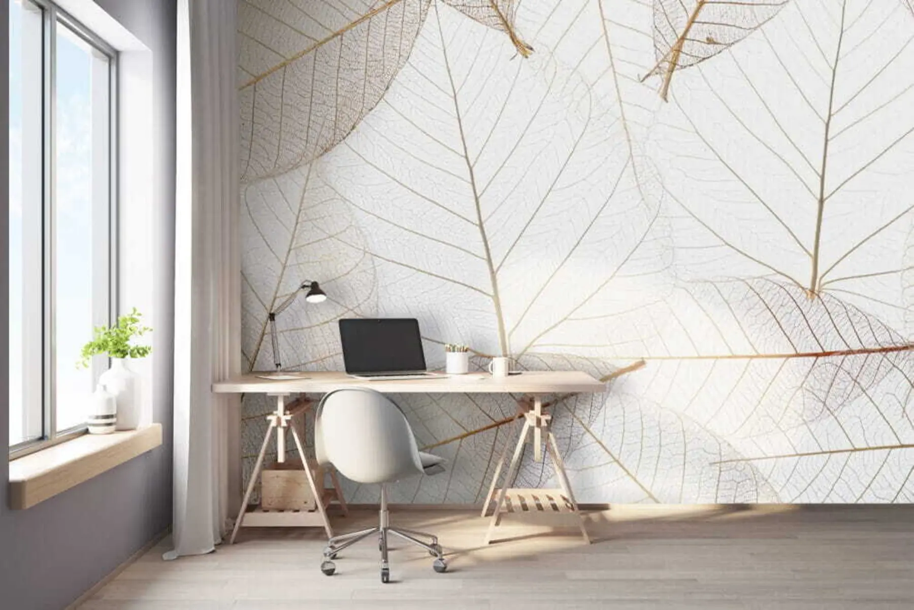 murales de pared Hojas transparentes u24439