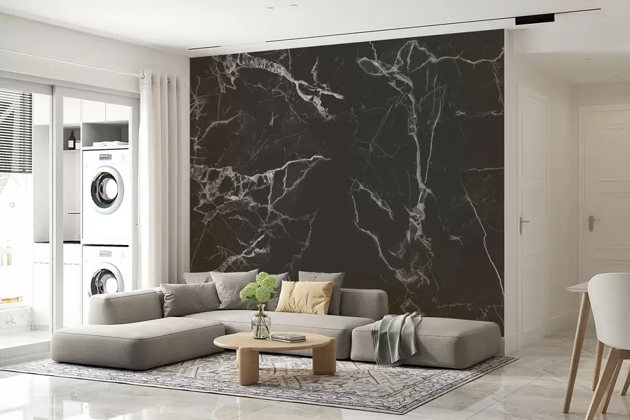 murales de pared Profundidad de mármol negro u32084