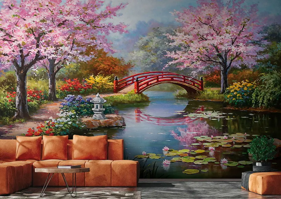 murales de pared Jardín japonés u35418