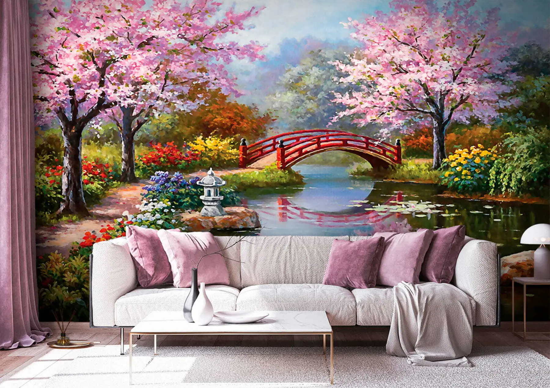 murales de pared Jardín japonés u35418