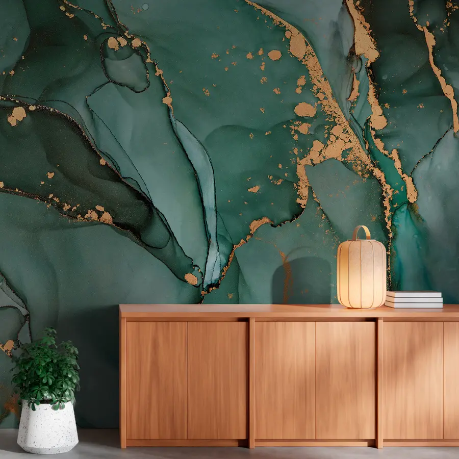 murales de pared Mármol verde u50235