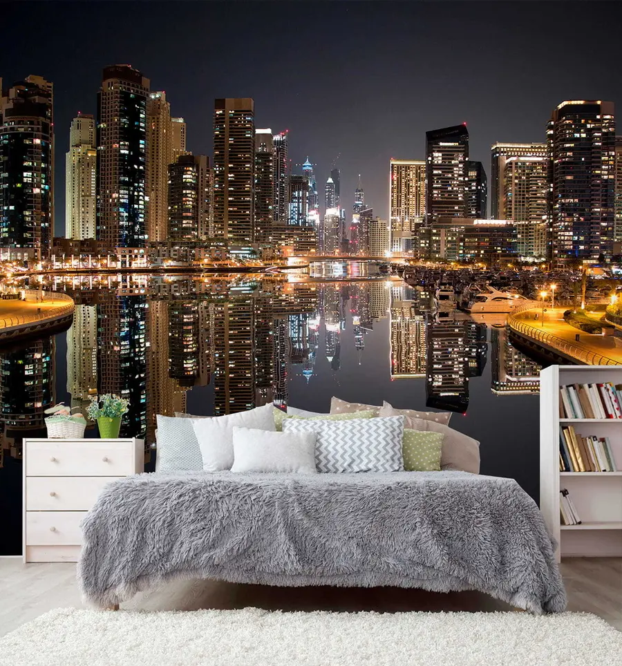 murales de pared Marina al anochecer u53311