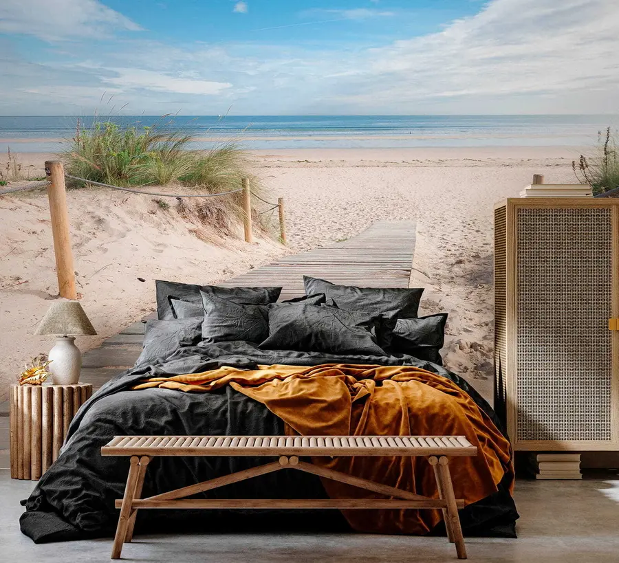 murales de pared Camino a la playa de arena u54357