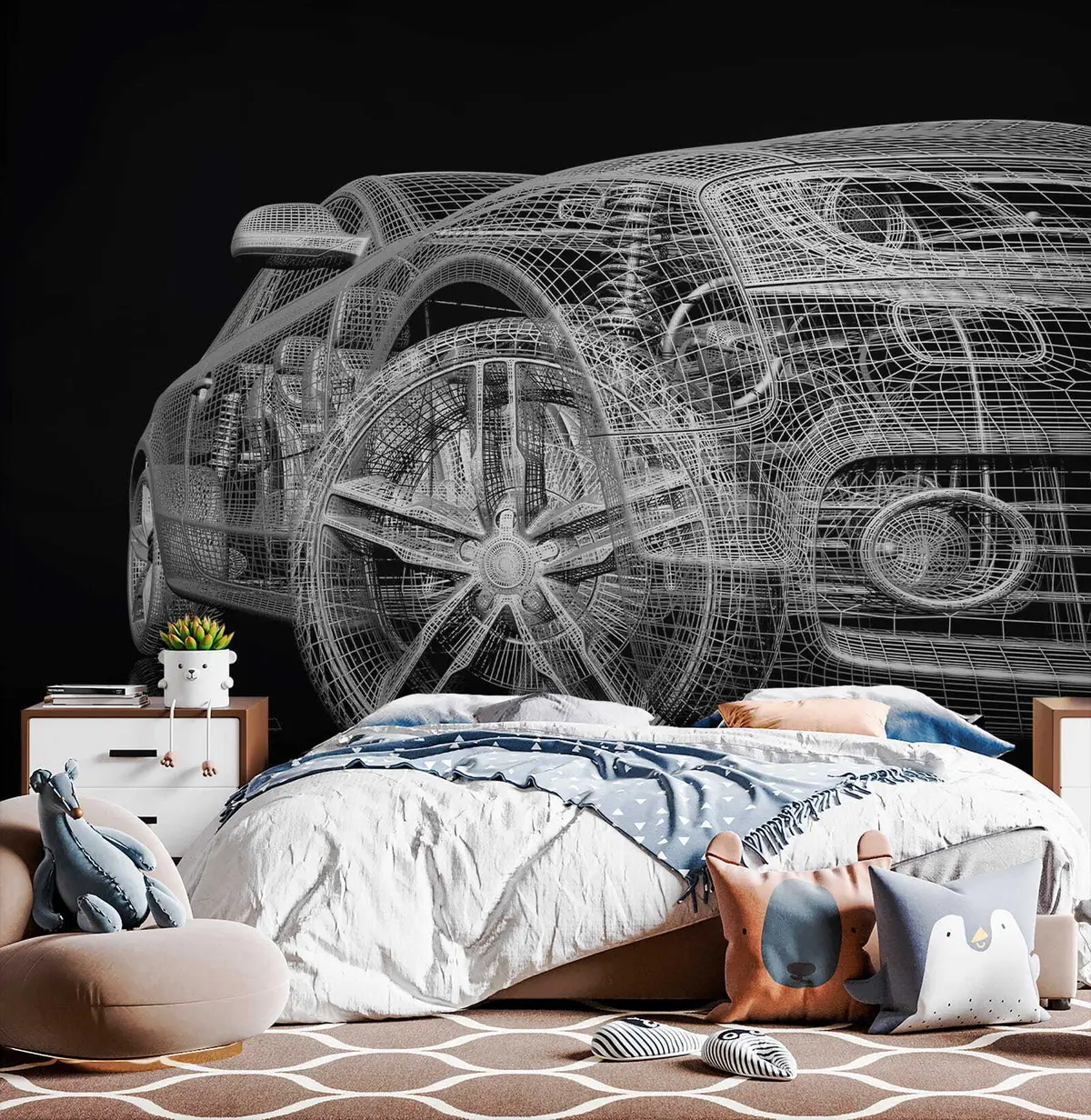 murales de pared El modelo de coche u55785
