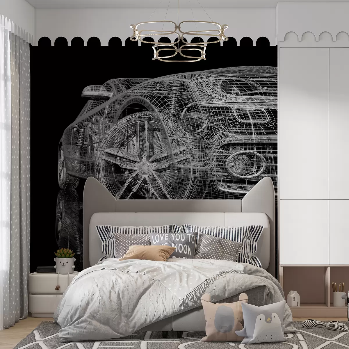 murales de pared El modelo de coche u55785