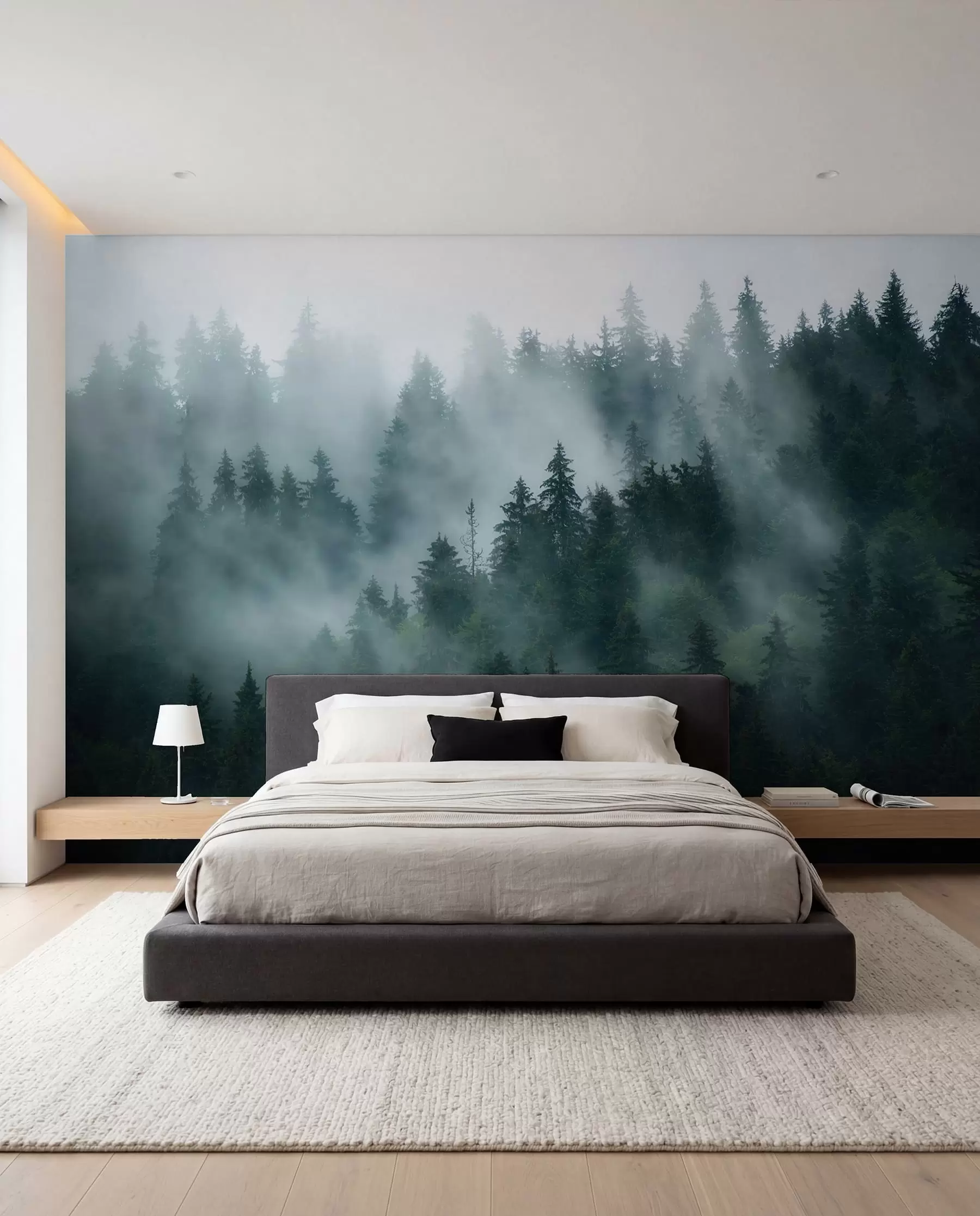 murales de pared Bosque verde esmeralda u57914