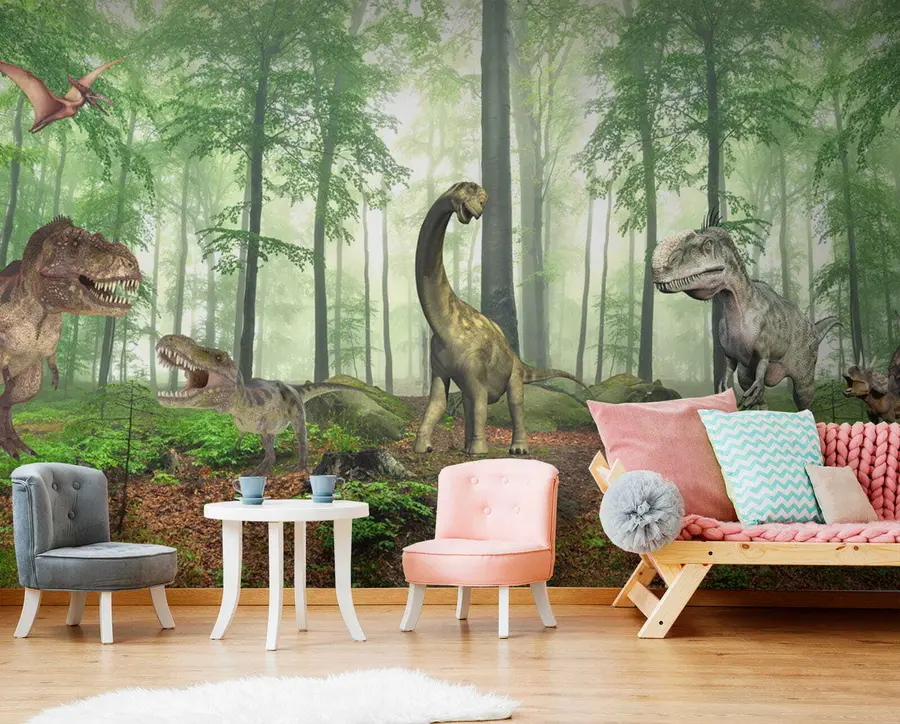 murales de pared Dinosaurios en libertad u60039