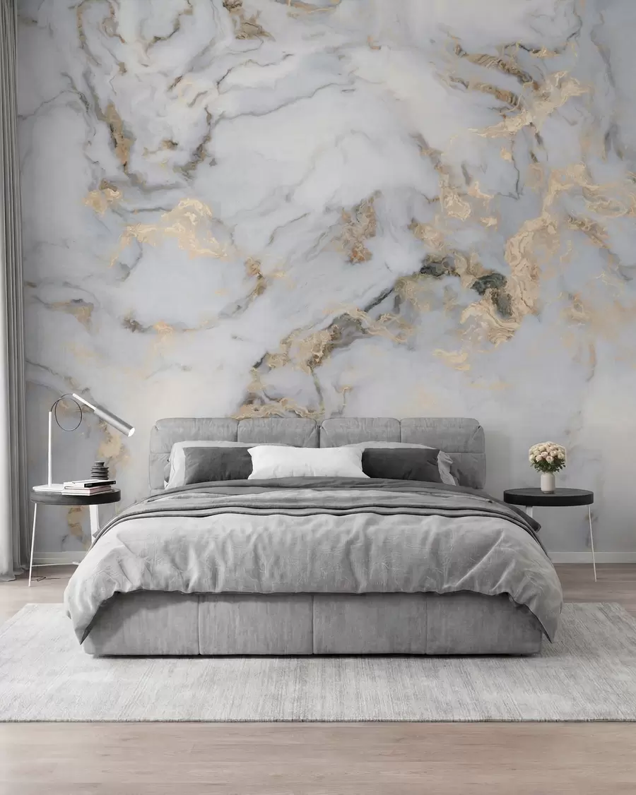 murales de pared Mármol en oro u60555