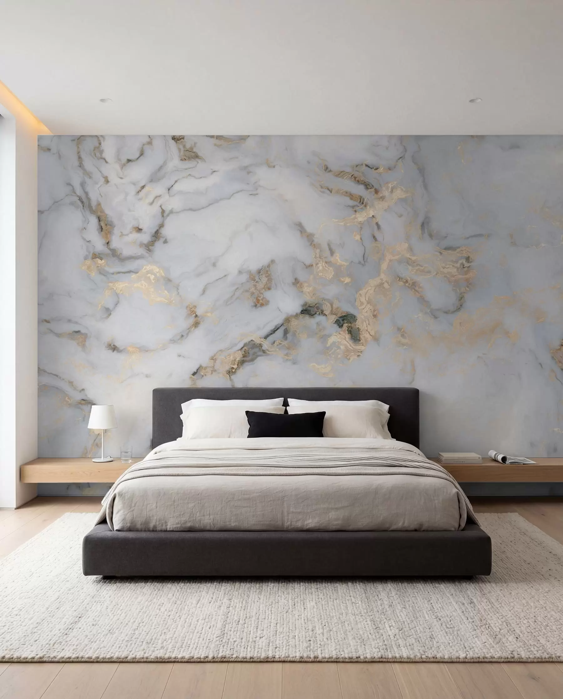 murales de pared Mármol en oro u60555