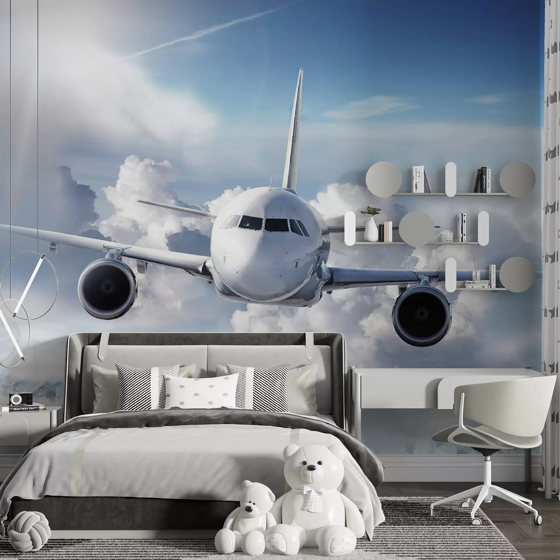 murales de pared Un avión en las nubes u62417