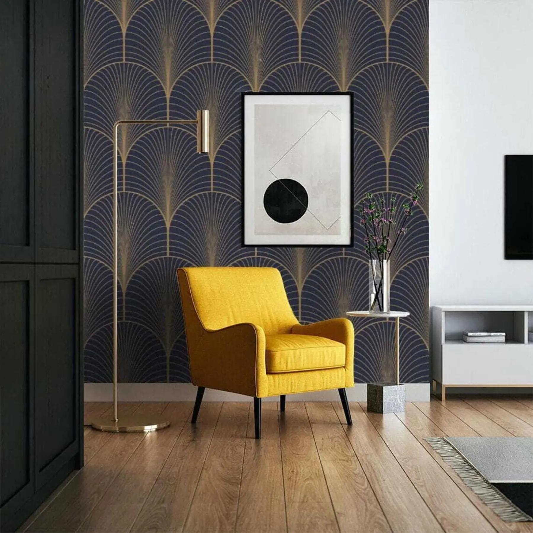 murales de pared Patrón art déco u53246