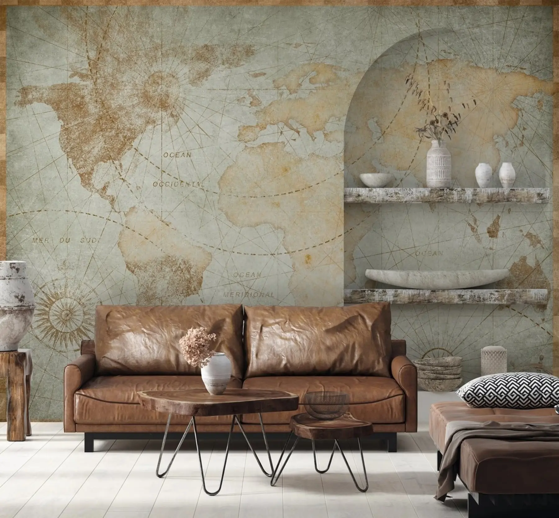 murales de pared Mapa antiguo u71325