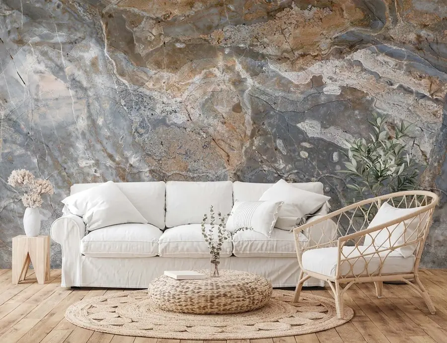 murales de pared Mármol gris-beige u71438