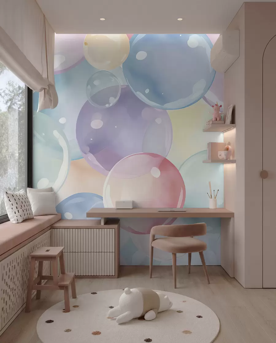 murales de pared Burbujas pastel u99730