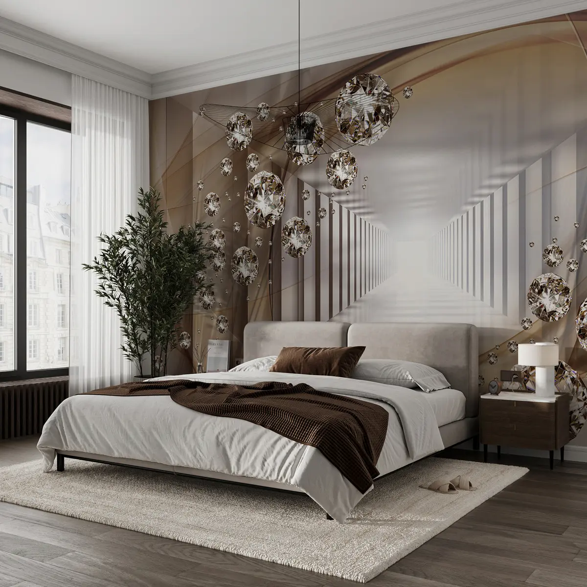 murales de pared Túnel de diamantes de imitación u79958d2