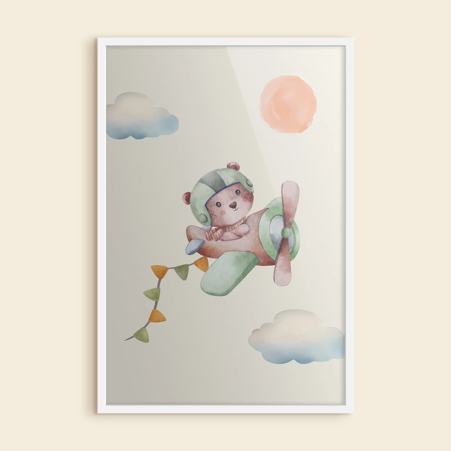 murales de pared Oso aventurero surcando los cielos f37916