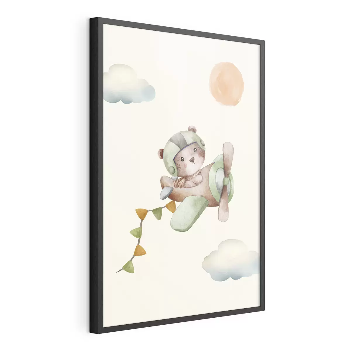 Poster Oso aventurero surcando los cielos f37916