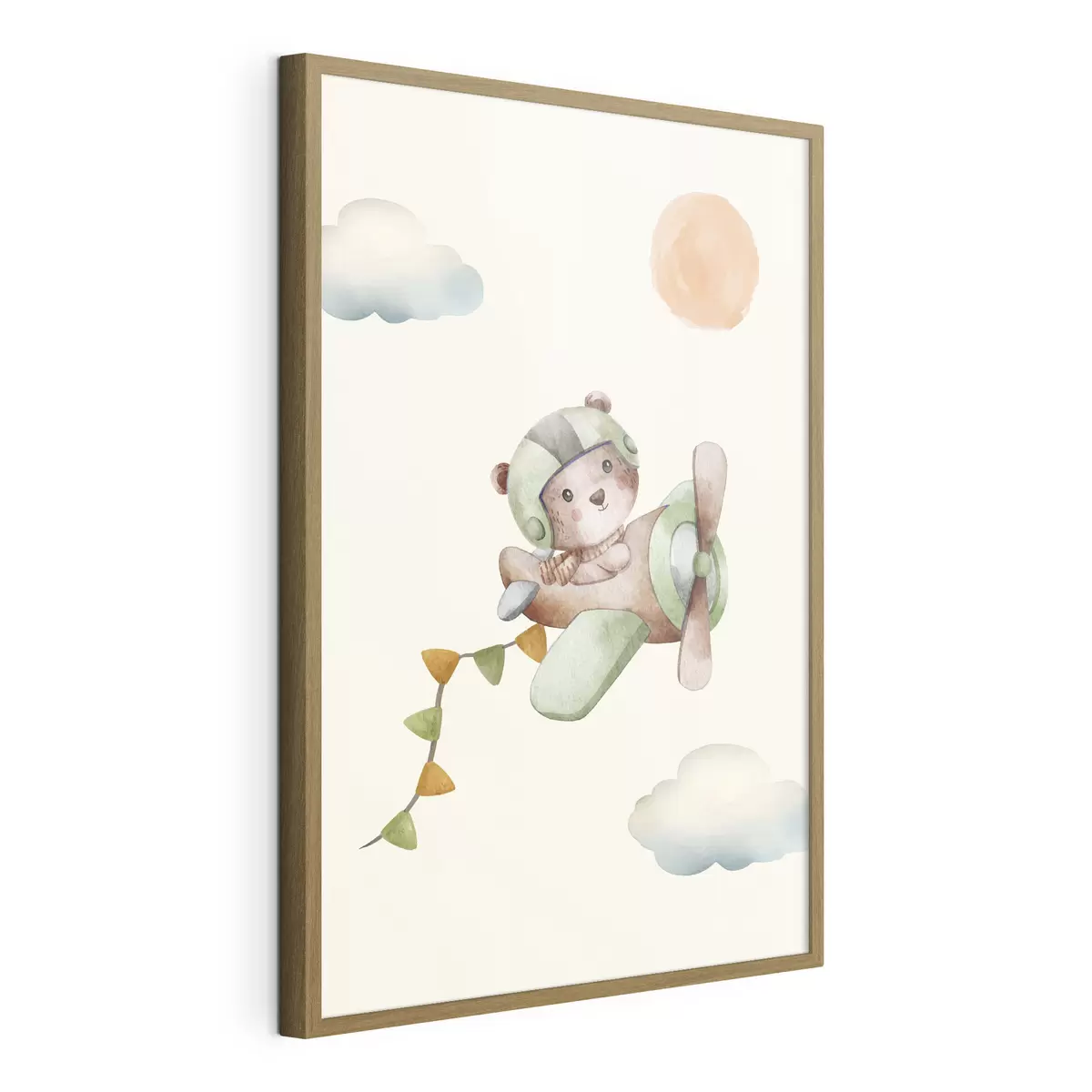 Poster Oso aventurero surcando los cielos f37916