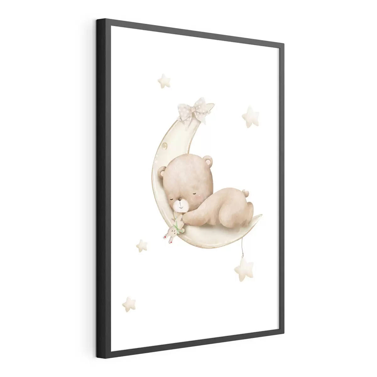 Poster Osito adorable soñando en la luna f37917