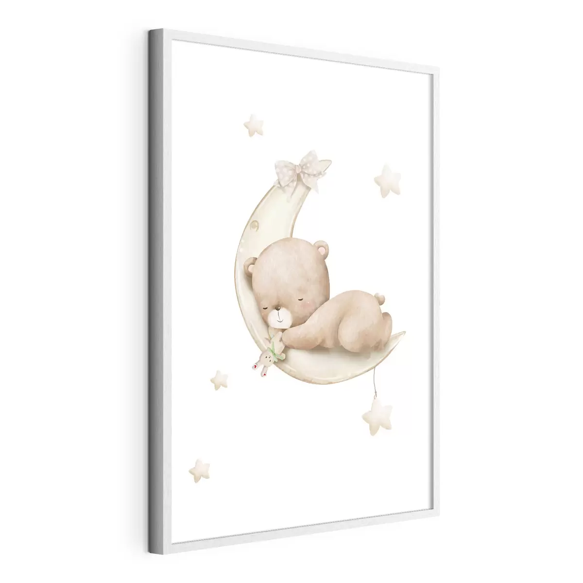 Poster Osito adorable soñando en la luna f37917