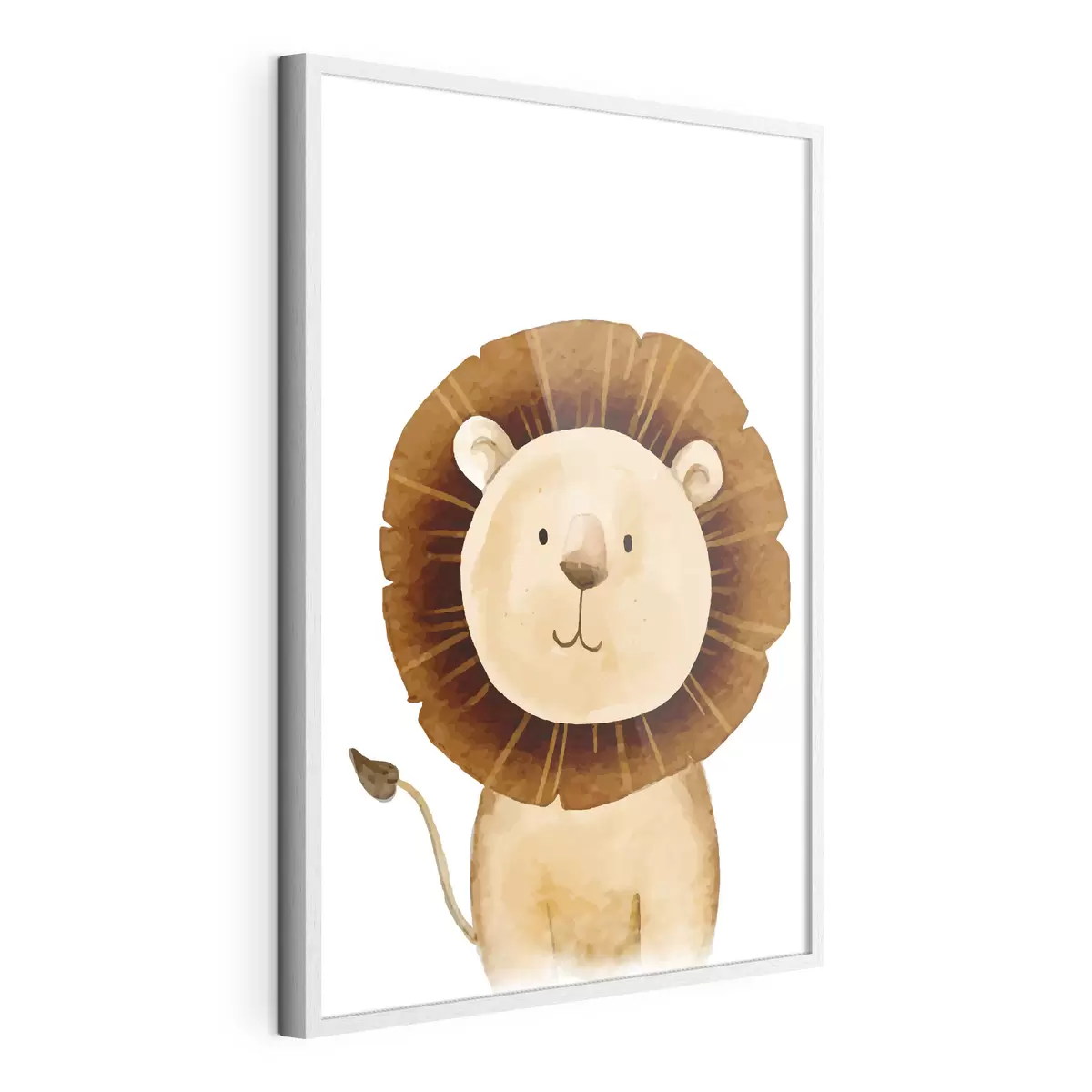 Poster Lion lindo con una sonrisa amigable f37921
