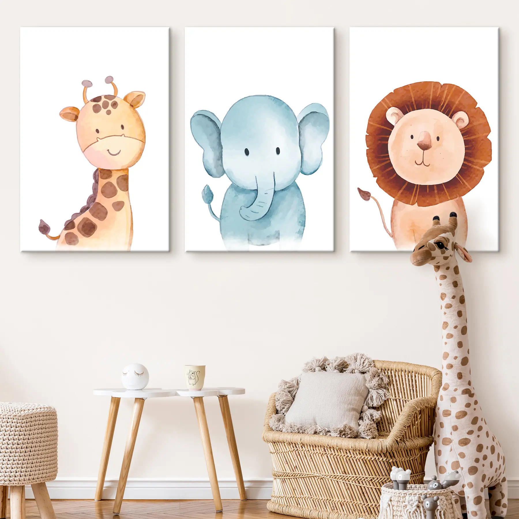 murales de pared Tres amigos compartiendo un día alegre m00294