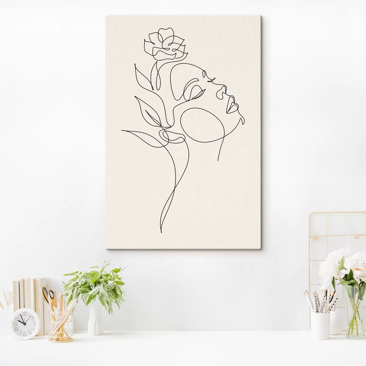 murales de pared Líneas elegantes de belleza y naturaleza s38011