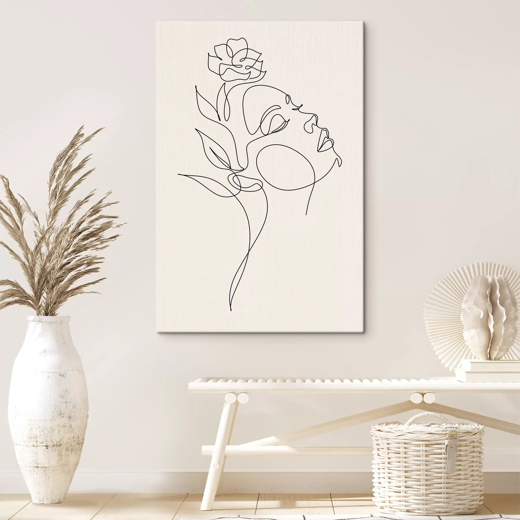 murales de pared Líneas elegantes de belleza y naturaleza s38011