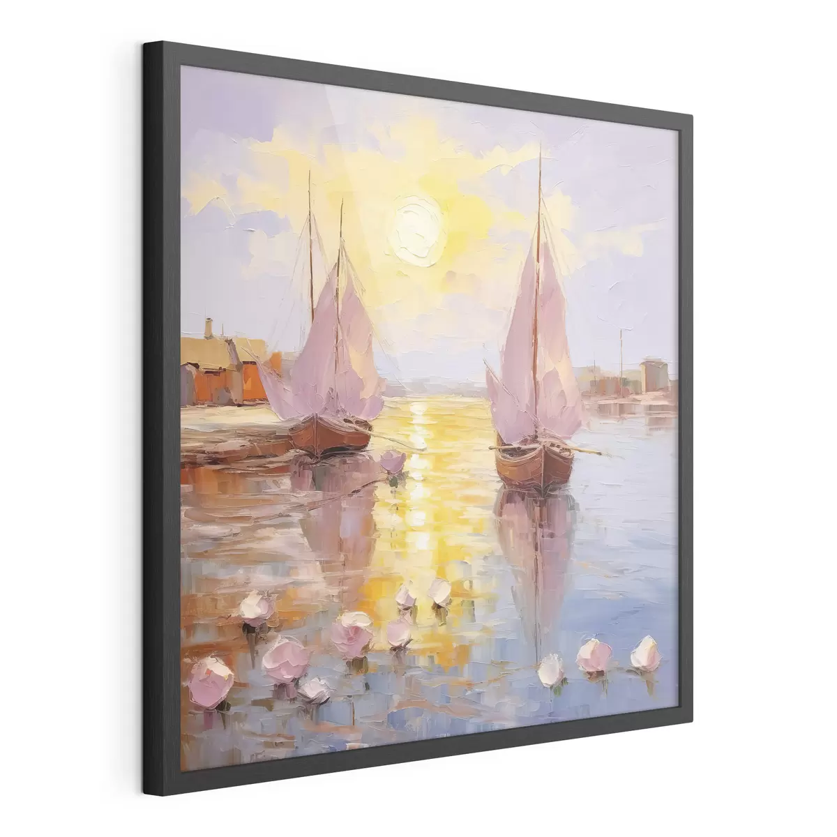 Poster Navegando hacia un vibrante atardecer f37881