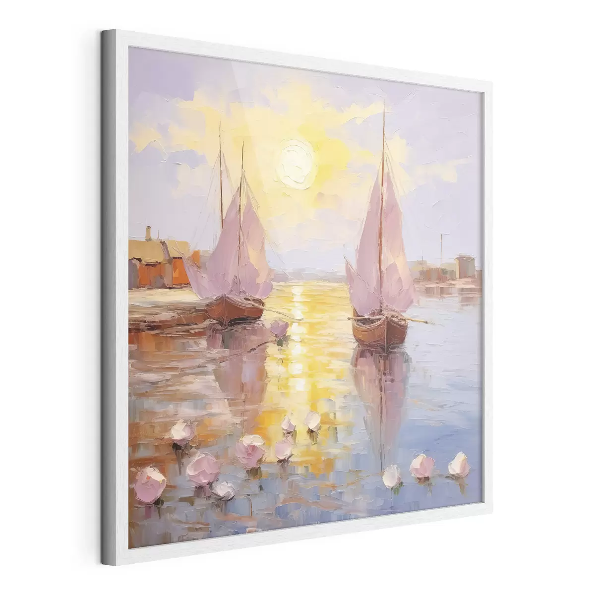 Poster Navegando hacia un vibrante atardecer f37881