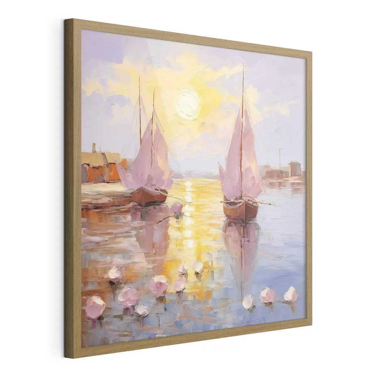 Poster Navegando hacia un vibrante atardecer f37881