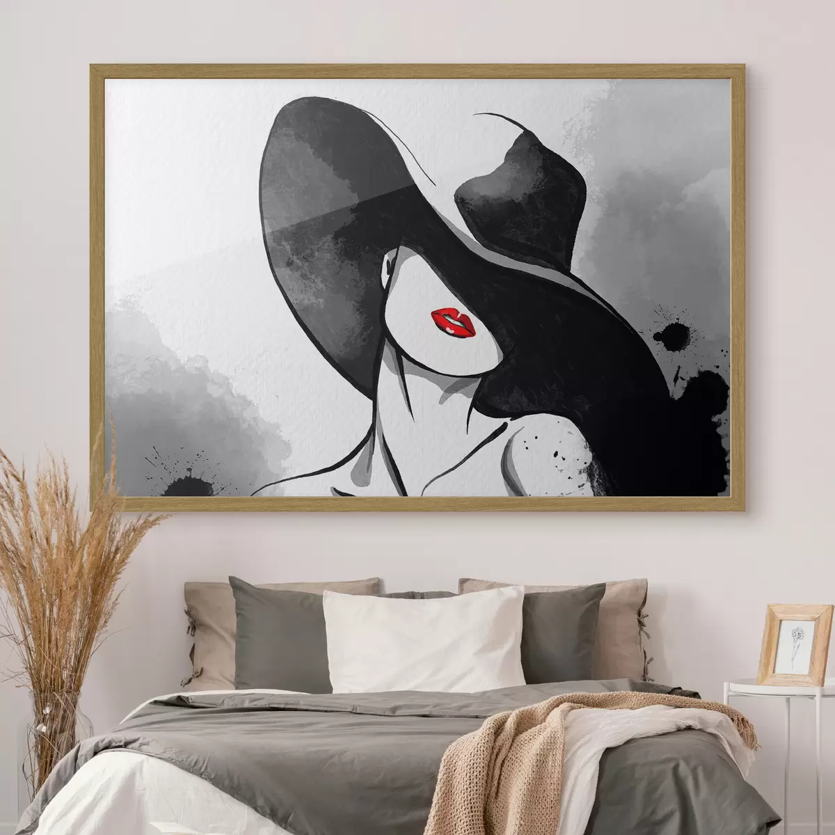 Poster Elegancia misteriosa en tonos monocromáticos f37745