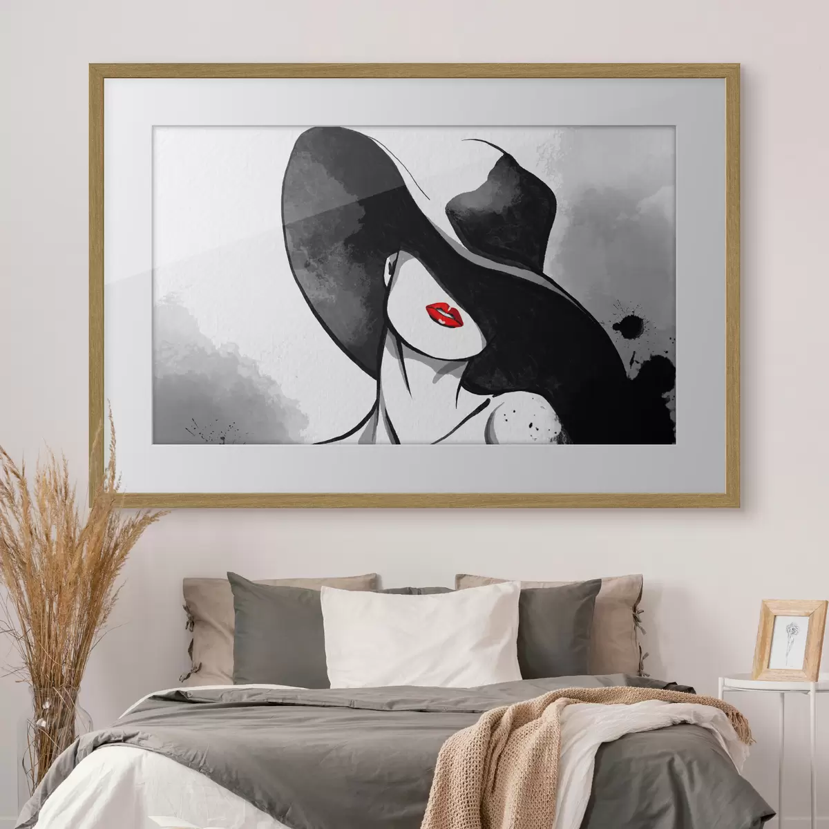Poster Elegancia misteriosa en tonos monocromáticos f37745