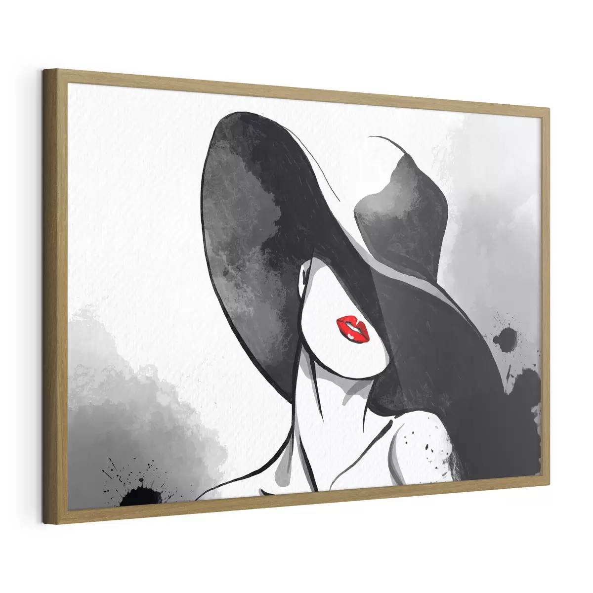 Poster Elegancia misteriosa en tonos monocromáticos f37745