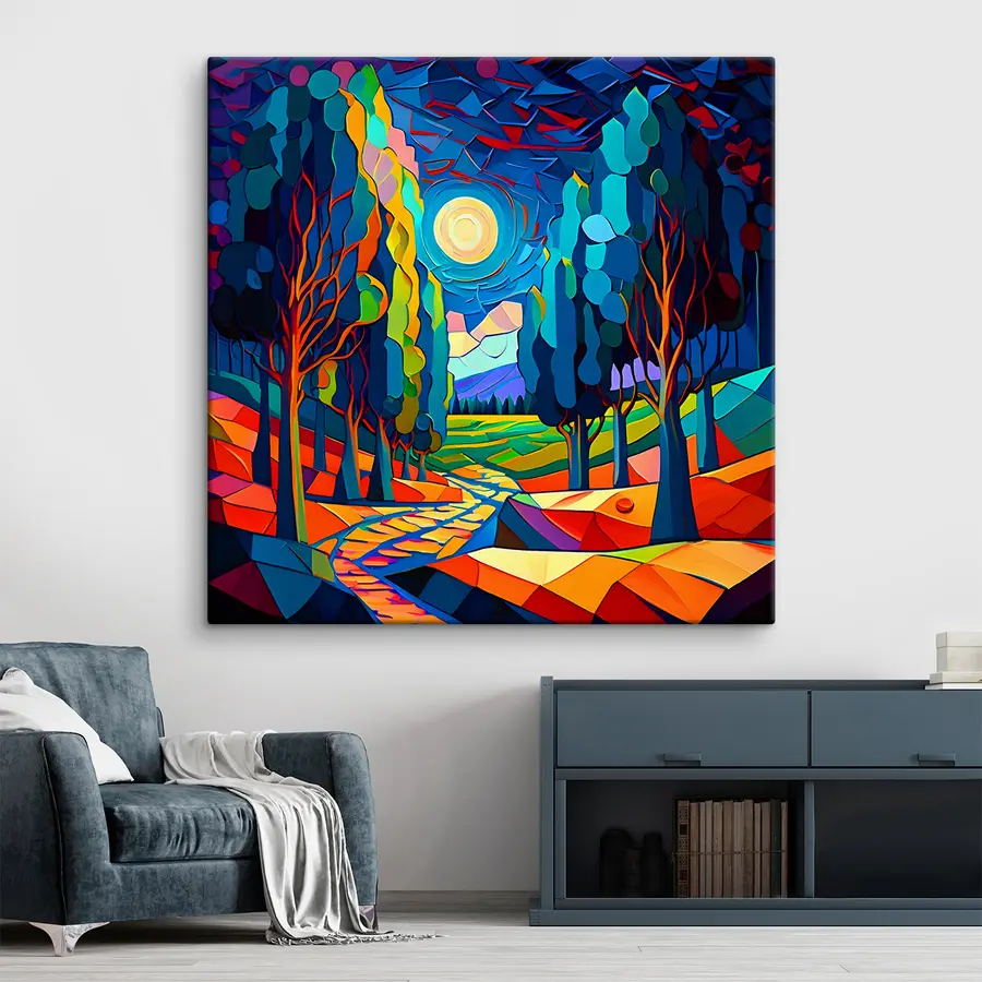 murales de pared Camino de acuarela s38054