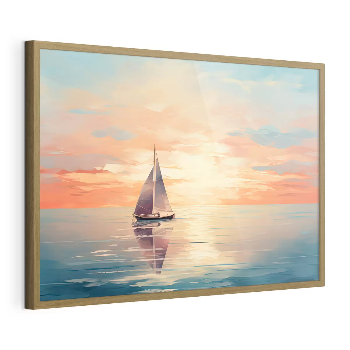 Poster Barco de acuarela f38050