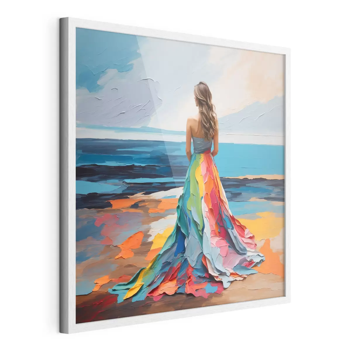 Poster Mujer en la orilla del mar f38171