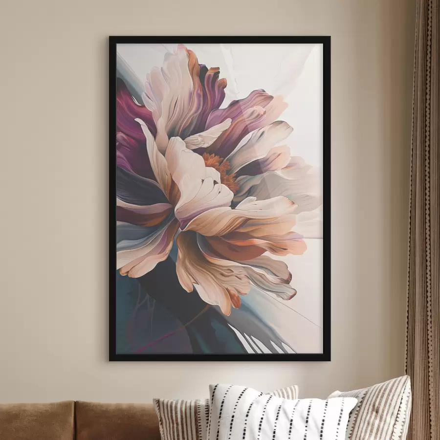 murales de pared Elegantes pétalos en tonos suaves f38143