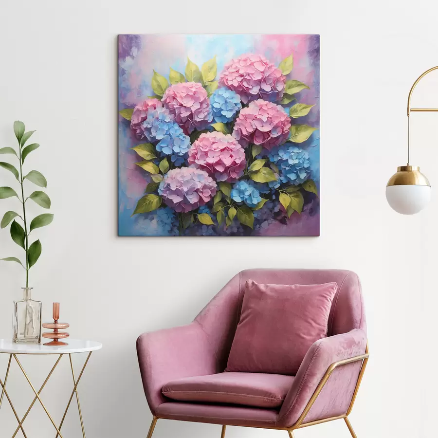 murales de pared Hermosas flores en colores suaves s38221