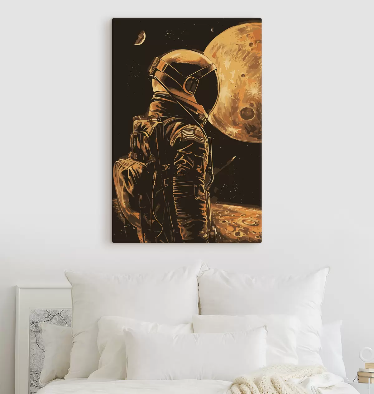 murales de pared Astronauta mirando el planeta. s38314