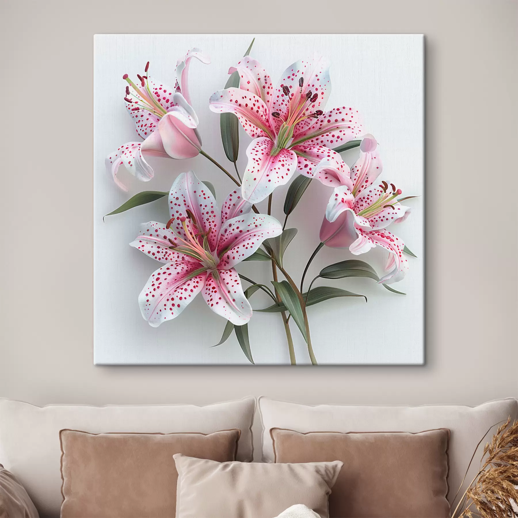 murales de pared Ramo de delicados lirios s38247