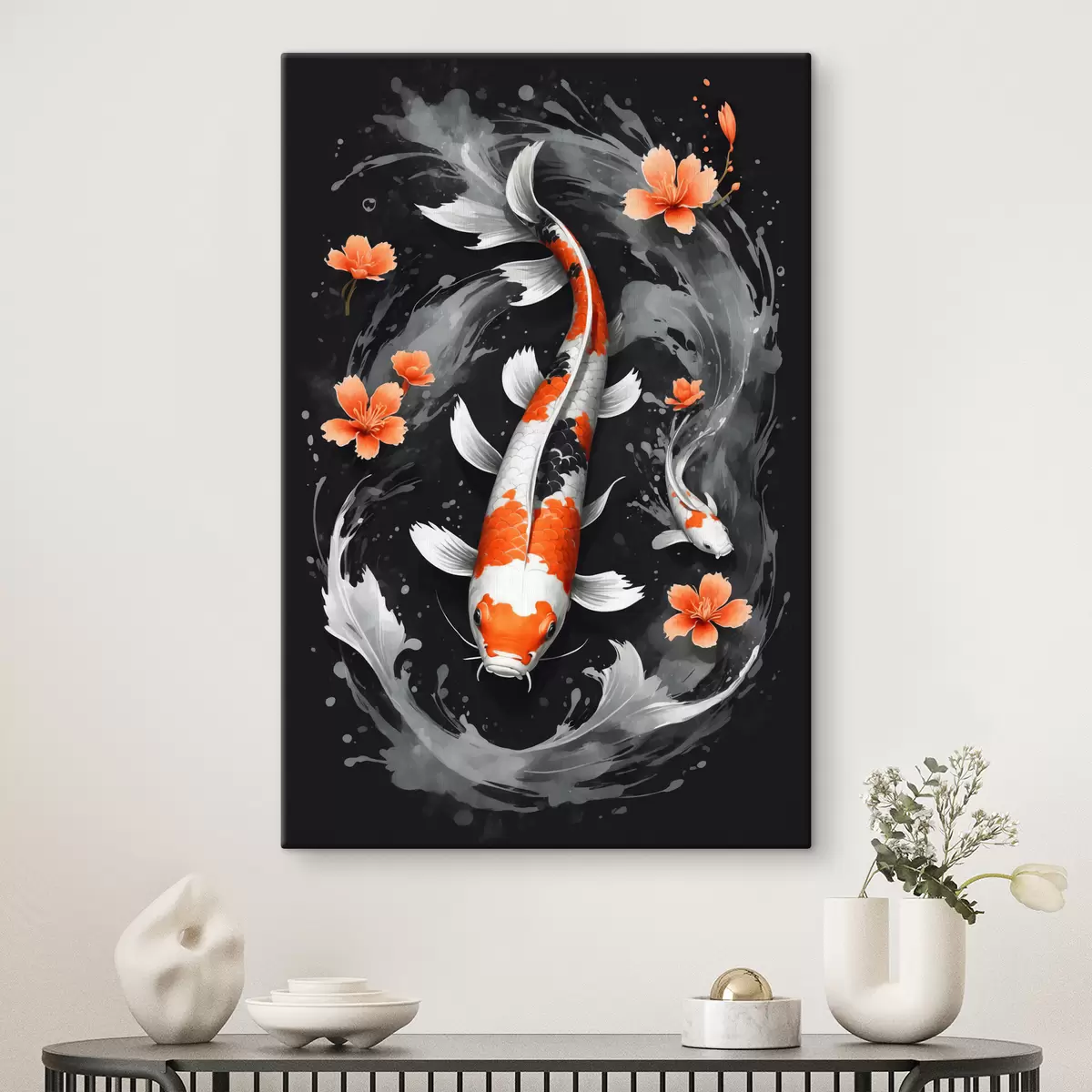 murales de pared pez koi s38356