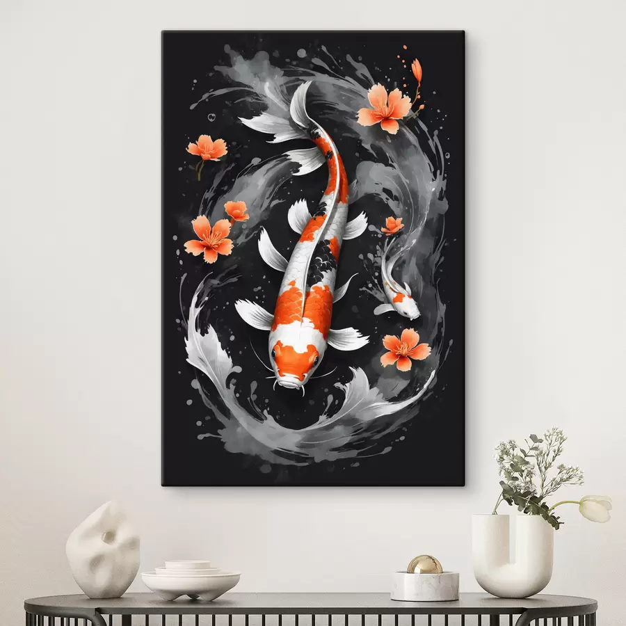 murales de pared pez koi s38356