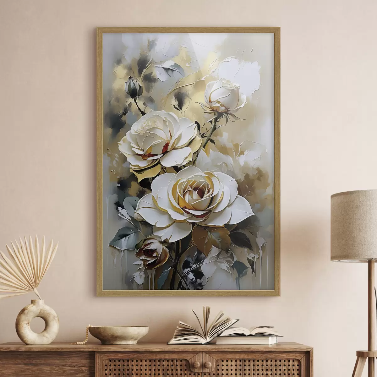 Poster rosas abstractas f38354