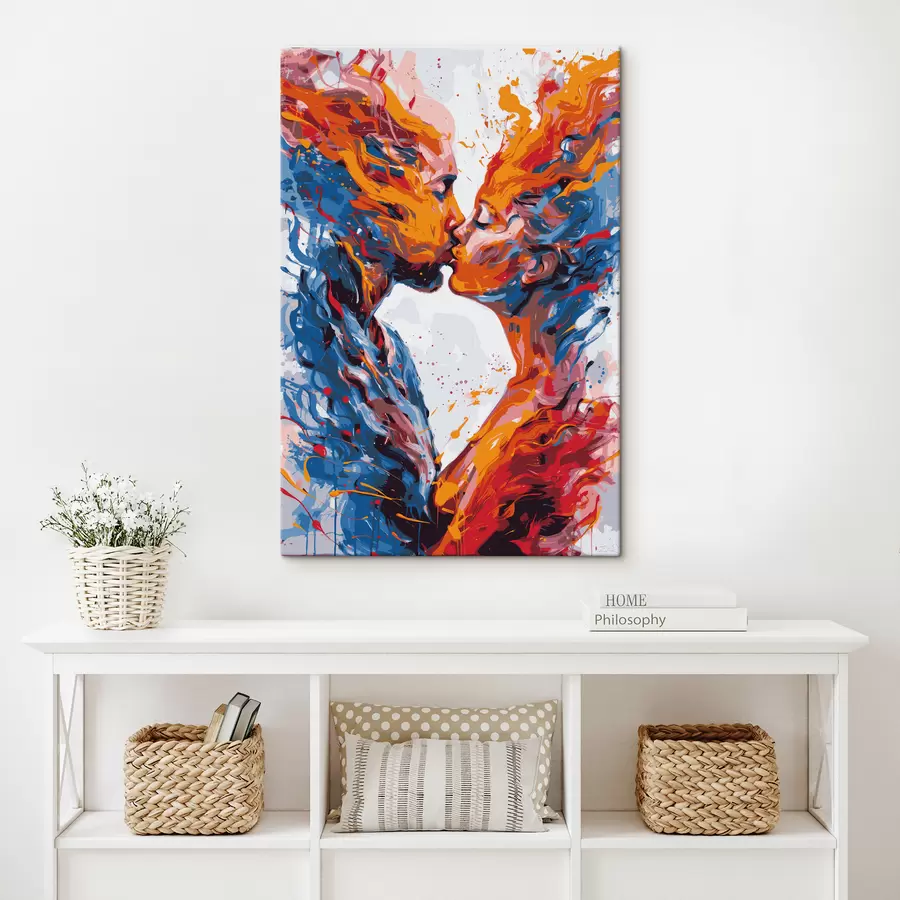 murales de pared Explosión de diferentes colores. s38410